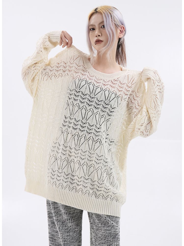 Sai Xiaolao] Round neck pullover loose knit sweater SX0015 – HI-LANDER