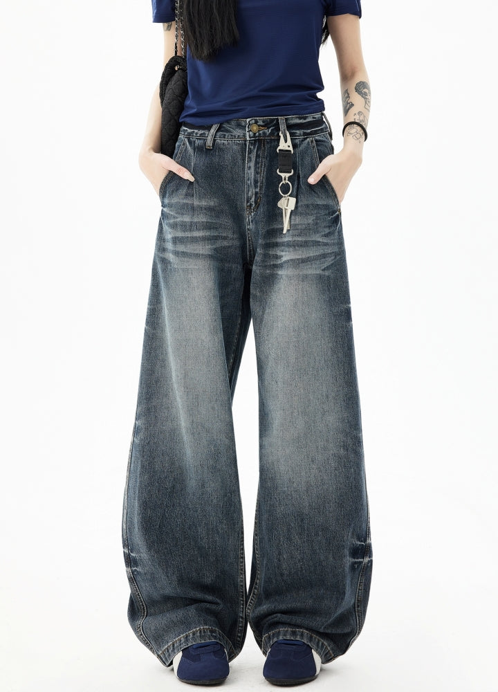 H GANG X】Clear wash base style wide denim pants HX0108 – HI-LANDER