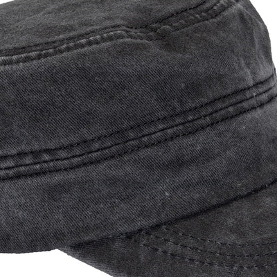 【WORLD WIDE】Cross-zip design denim style cap  WI0006