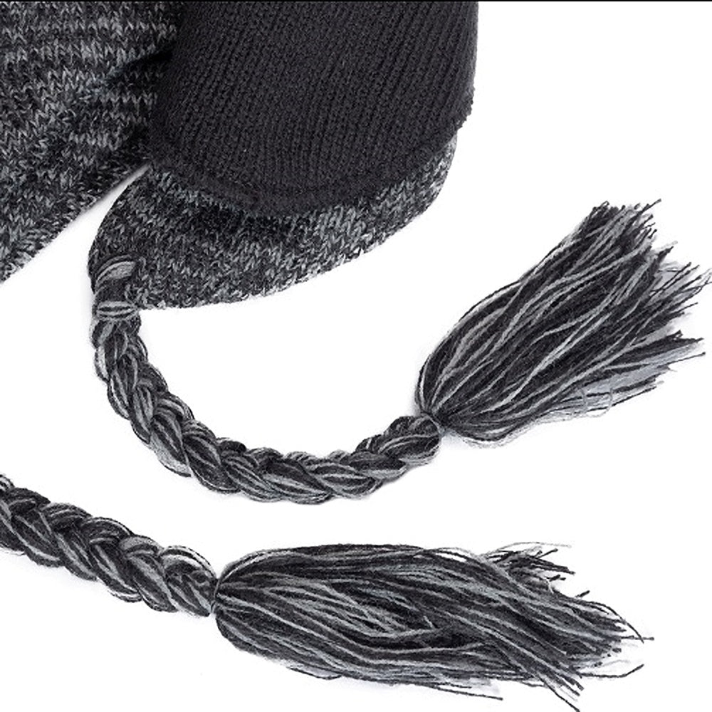 【WORLD WIDE】Double gimmick ribbon design wide beanie  WI0001