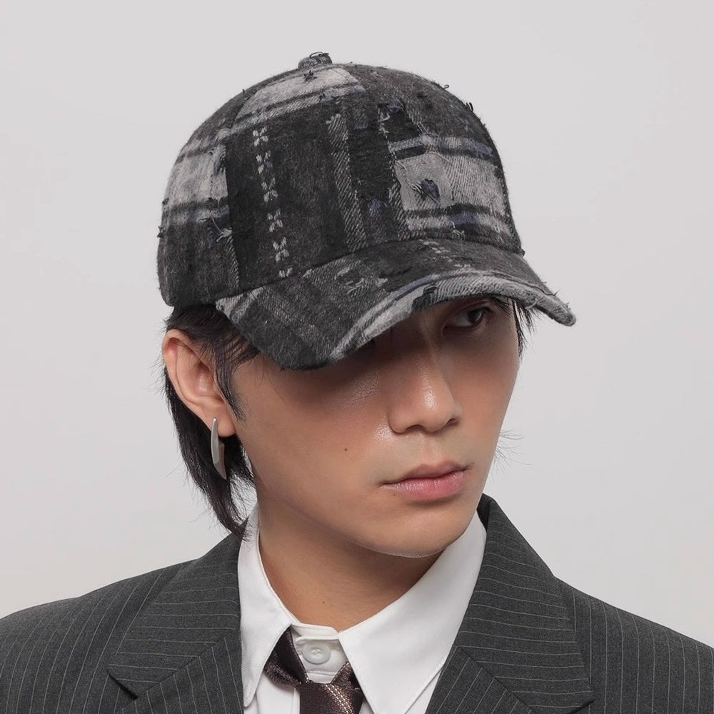 【WORLD WIDE】Check multi-design vintage style cap  WI0004