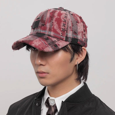 【WORLD WIDE】Check multi-design vintage style cap  WI0004