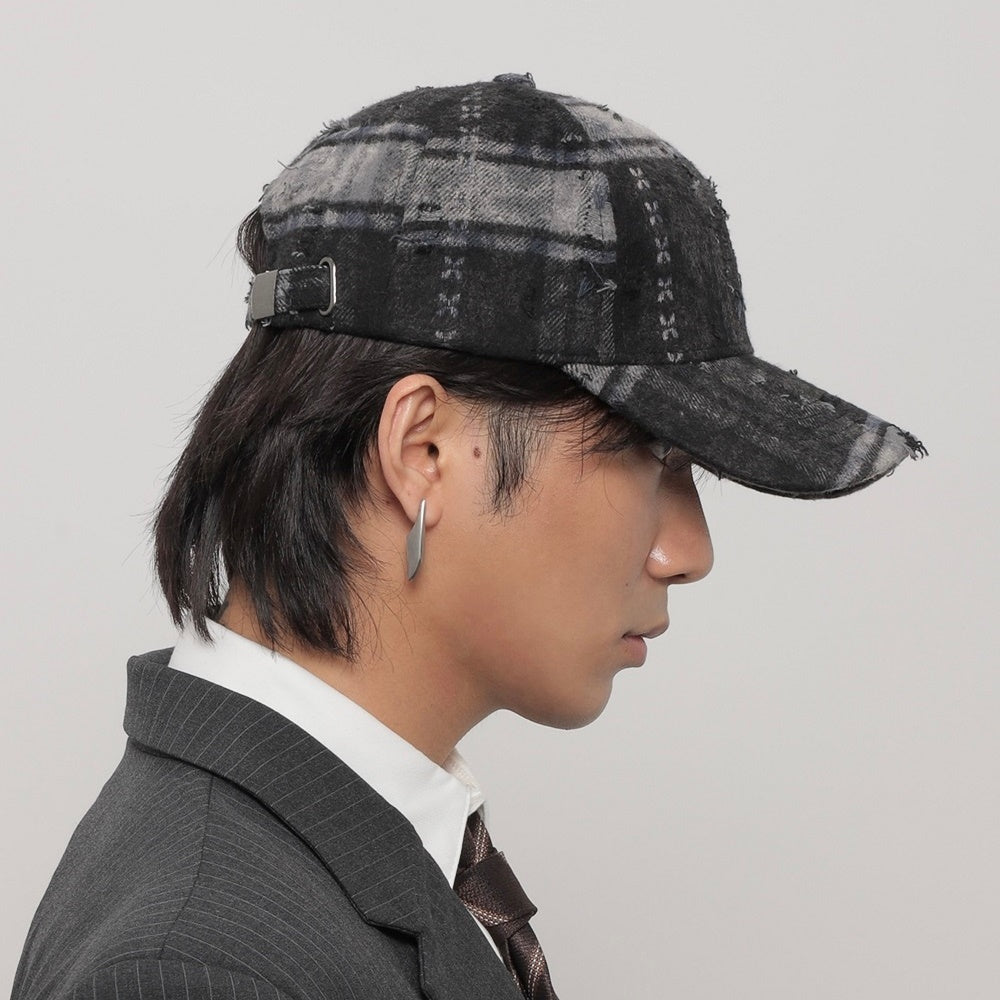 【WORLD WIDE】Check multi-design vintage style cap  WI0004