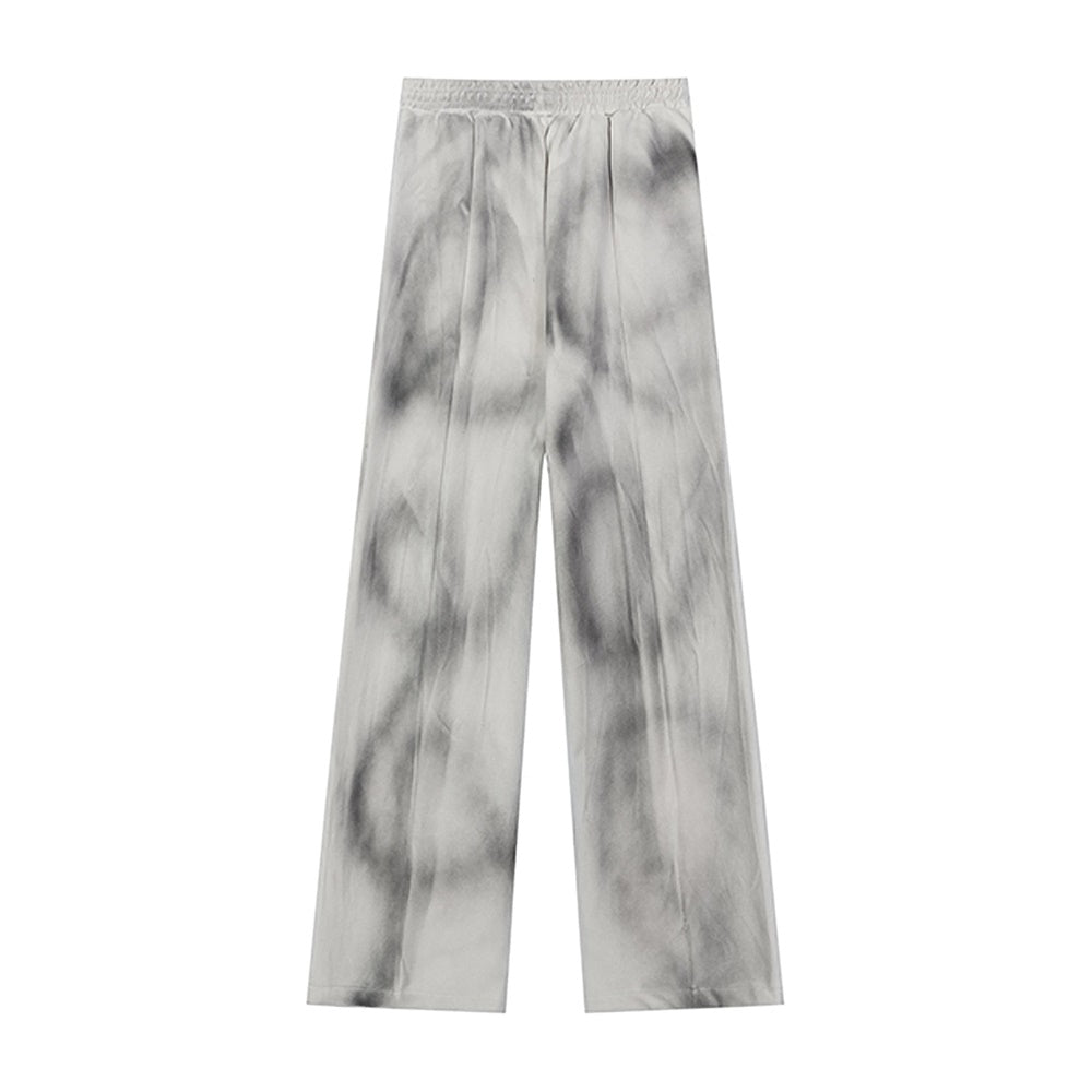 【NIUGULU】Subculture Initial Design Wash Style Sweatpants  NG0045