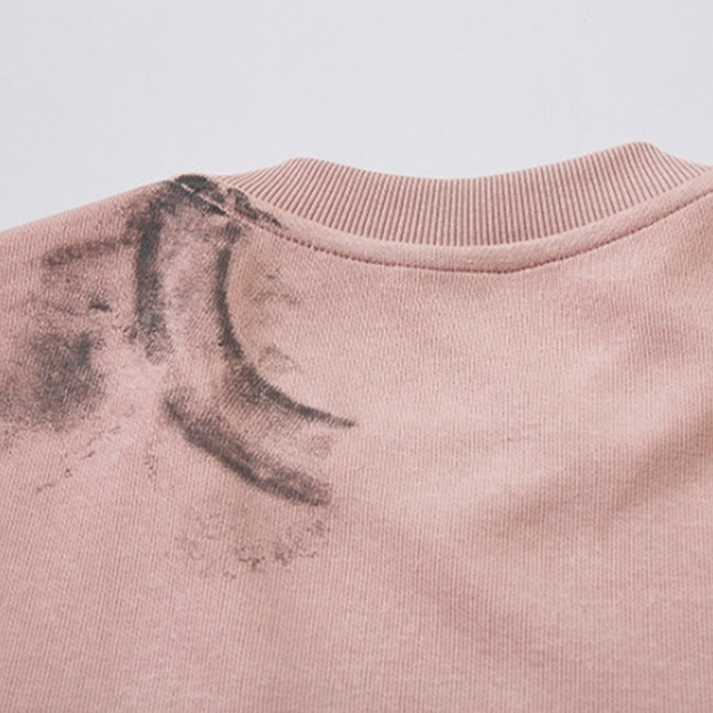 【NIHAOHAO】Crushed wash random cover design sweatshirt  NH0176