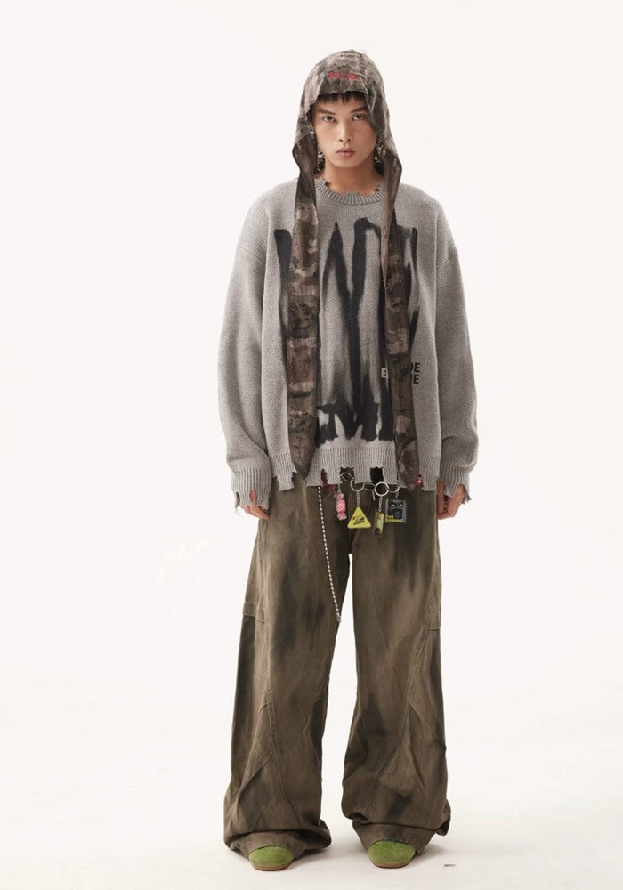 【BTSG】Vintage faded basic design wide pants  BS0044