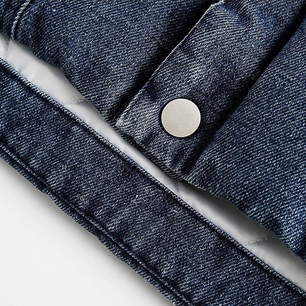 【NIHAOHAO】Double pocket design mohair point denim jacket  NH0182