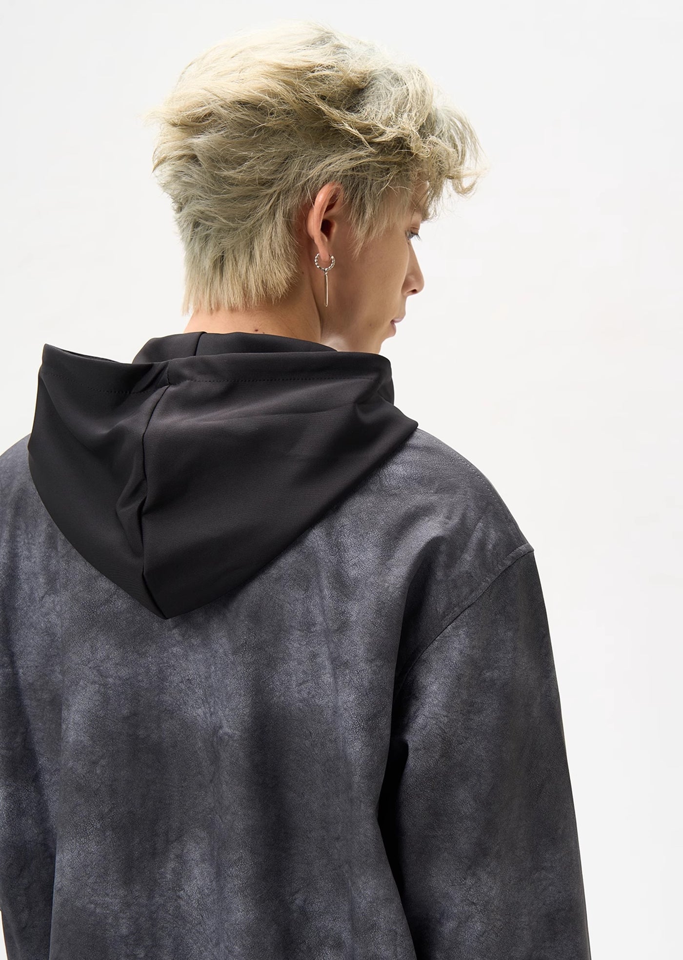 【MAXDSTR】Random wash design monotone color full zip hoodie jacket  MD0180