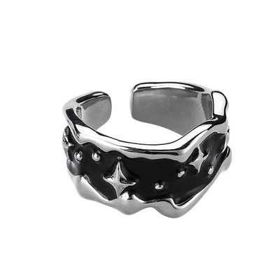 【CHEALIMPID】Cross point agrade silver ring  CL0008