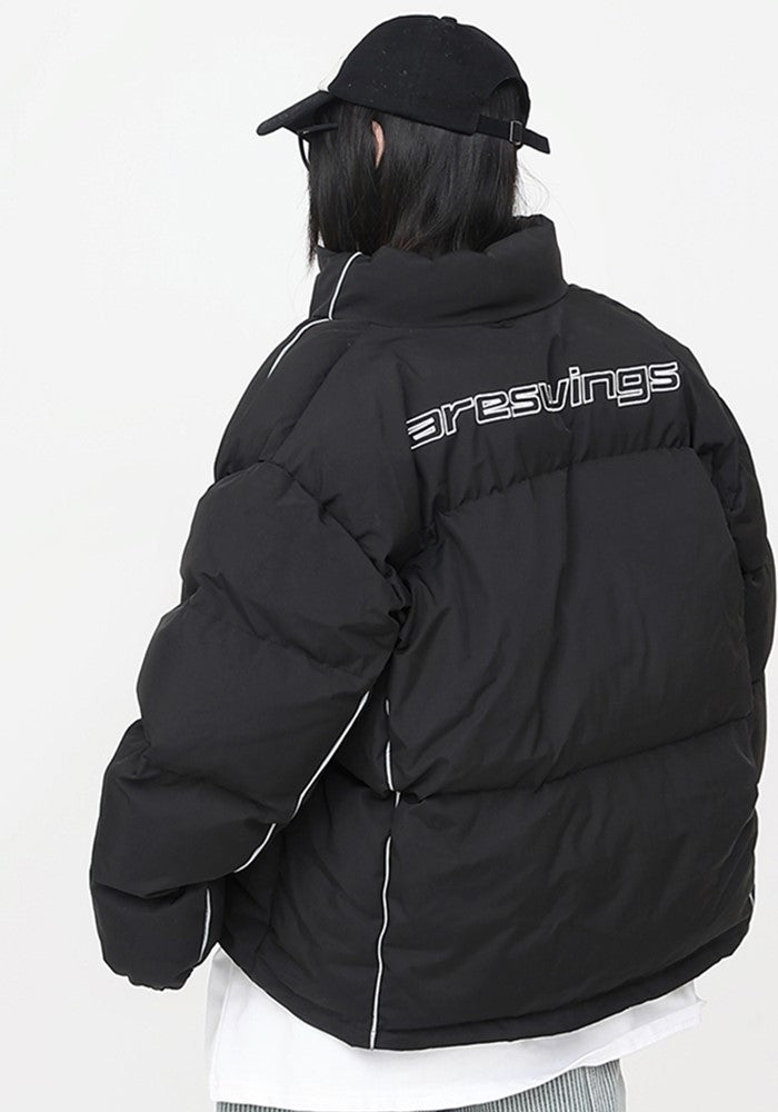 【CEDY】Simple logo design silhouette basic down jacket  CD0063