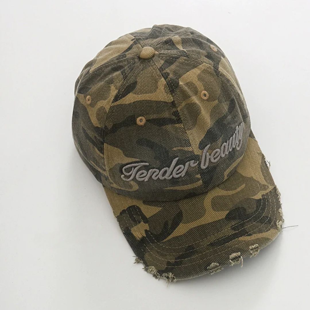 Random color camouflage design cap  HL3066