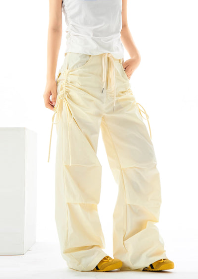 【H GANG X】Side multi-string design wave over pants  HX0065