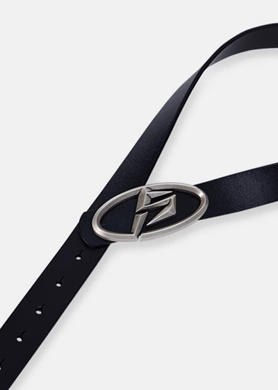 【People Style】Brand logo accent design synthetic leather belt  PS0029