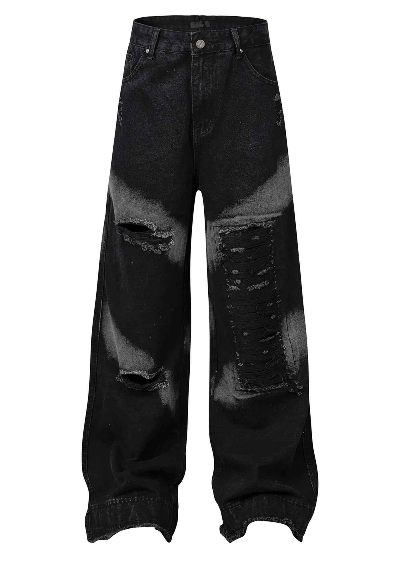 【MAXDSTR】Gimmick distressed vintage grunge style oversized denim pants  MD0154