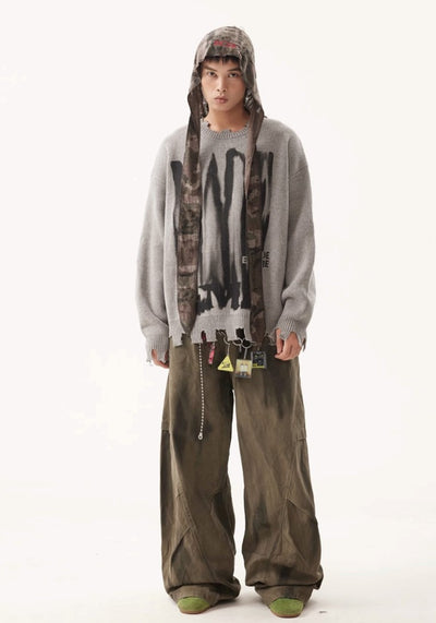 【BTSG】Vintage faded basic design wide pants  BS0044