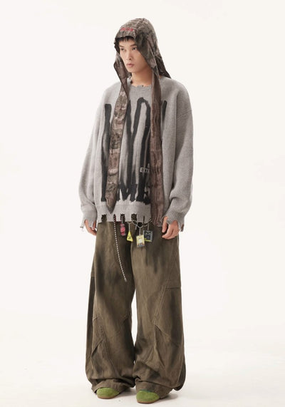 【BTSG】Vintage faded basic design wide pants  BS0044