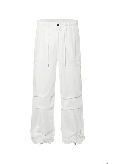 【W3】Simple base color monochrome wide silhouette pants  WO0086