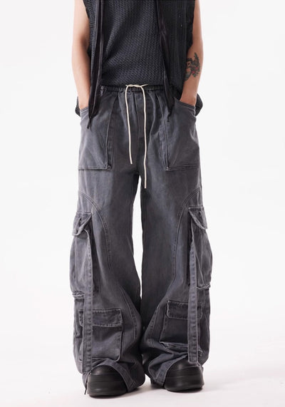 【BTSG】Basic stitch design dull color denim pants  BS0040