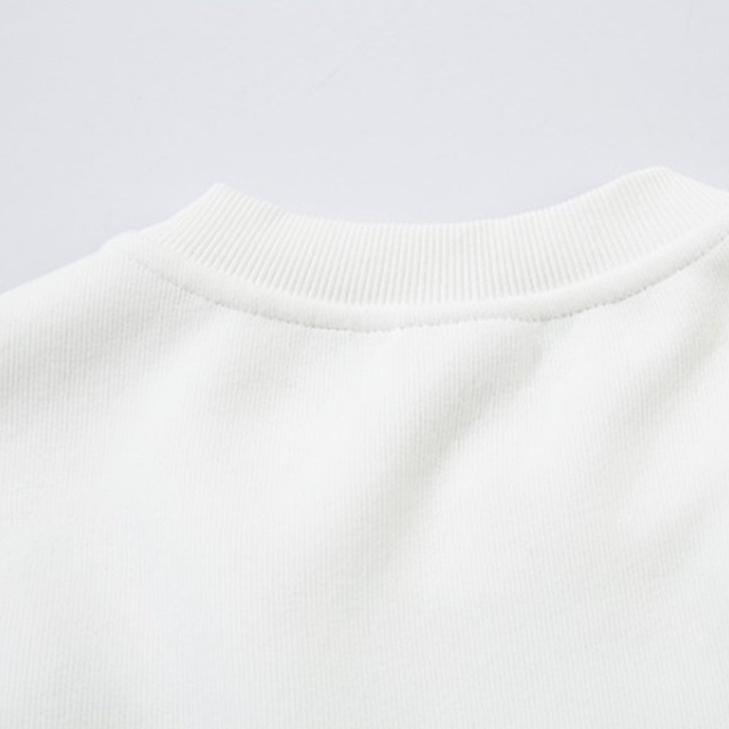 【NIHAOHAO】Multi-initial logo design sleeve shadow sweatshirt  NH0179