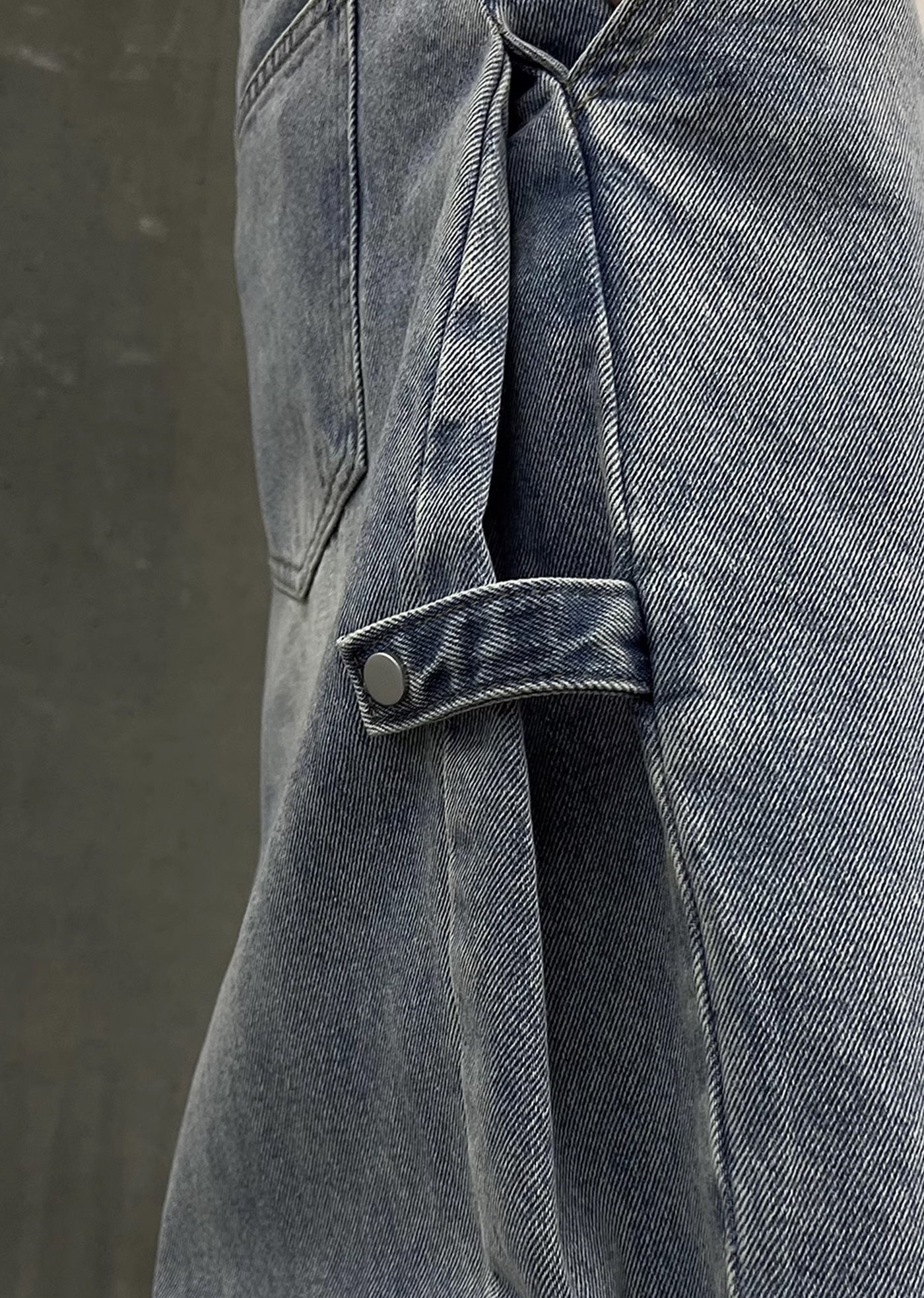 【SOULWORKER】Dull wash blue wide silhouette denim pants  SW0032