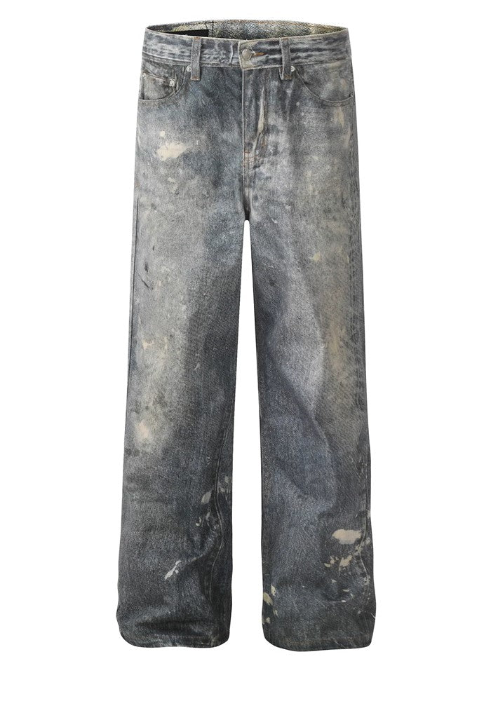 BTSG】Pale vintage blue wide style denim pants BS0036 – HI-LANDER