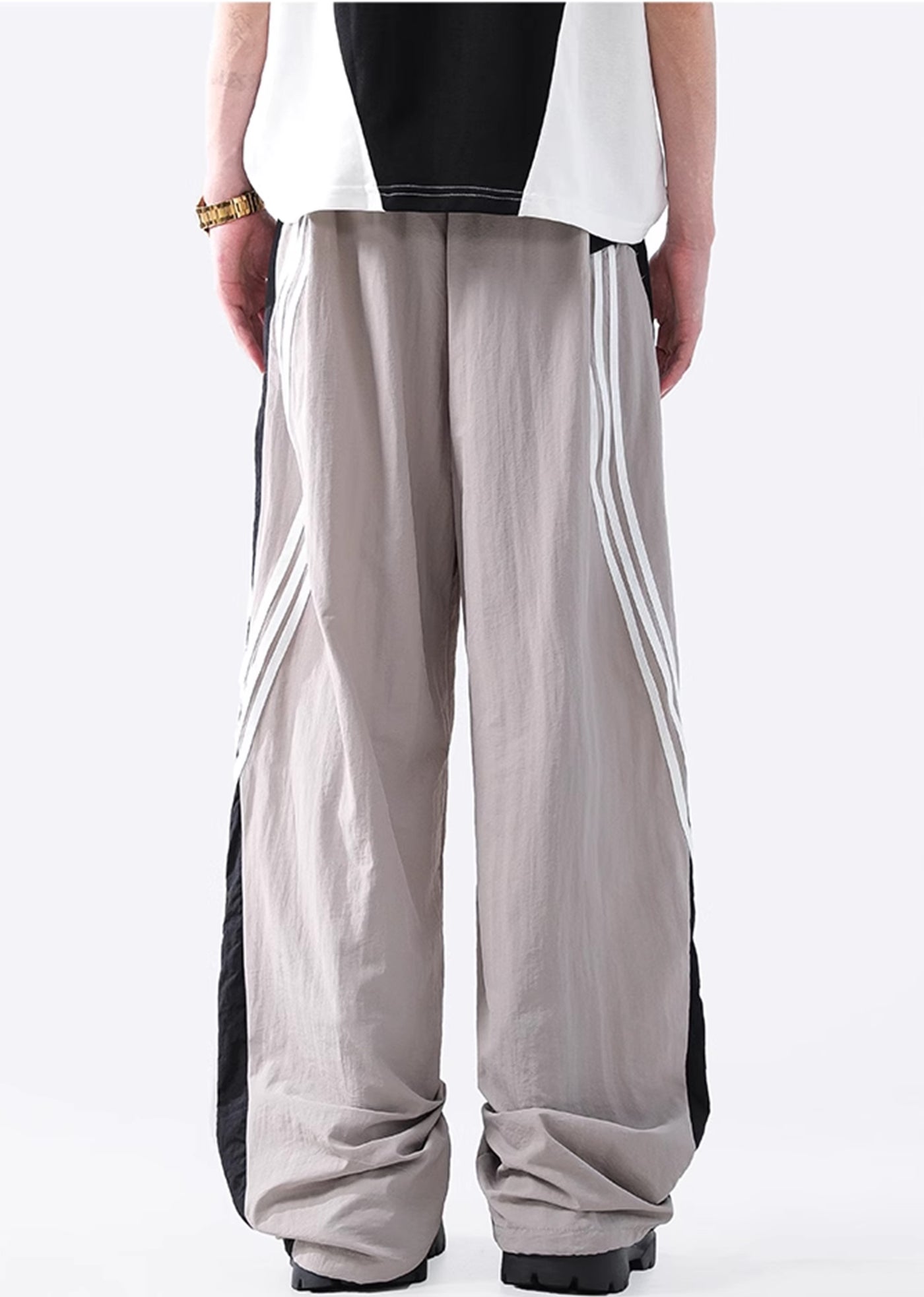 【ACRARDIC】Monotone sporty casual wide natural pants  AI0019