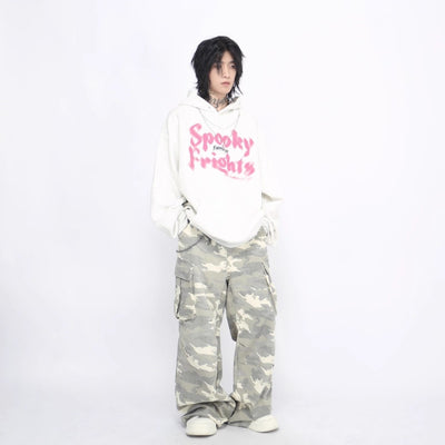 【Mz】Dull initial pinky design grunge hoodie  MZ0036