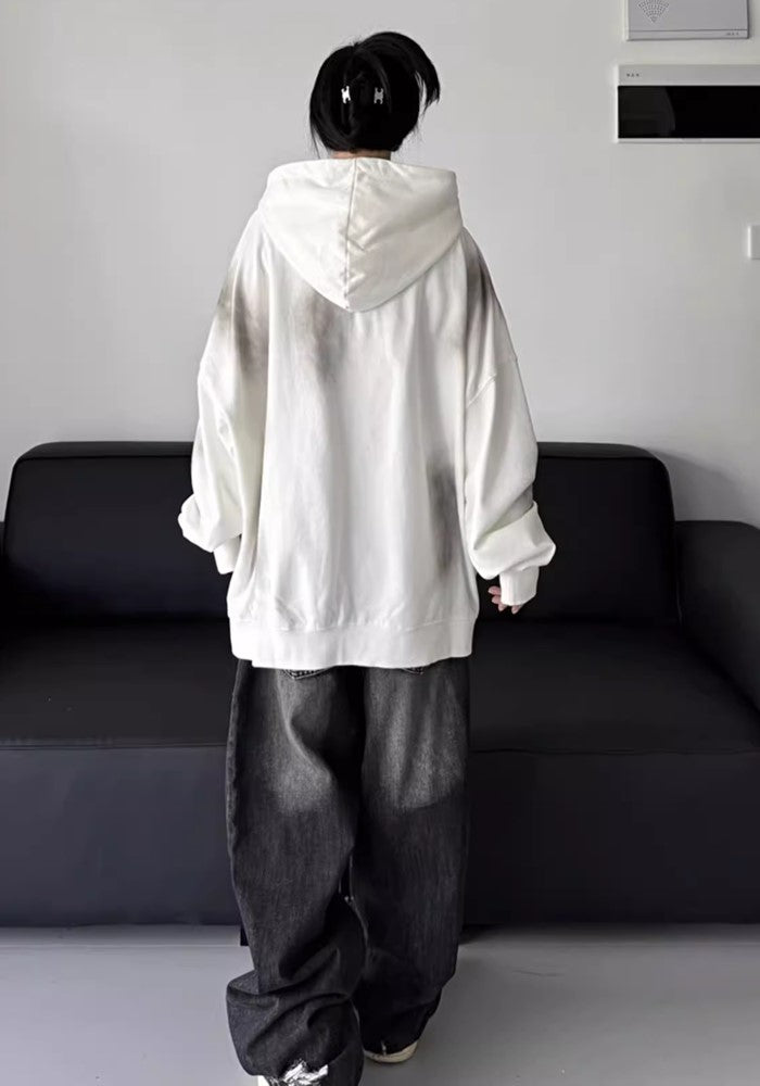 【W3】Random wash street design hoodie  WO0073