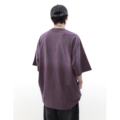 [MR nearly] retro washed gradient half sleeved t-shirt MR0082