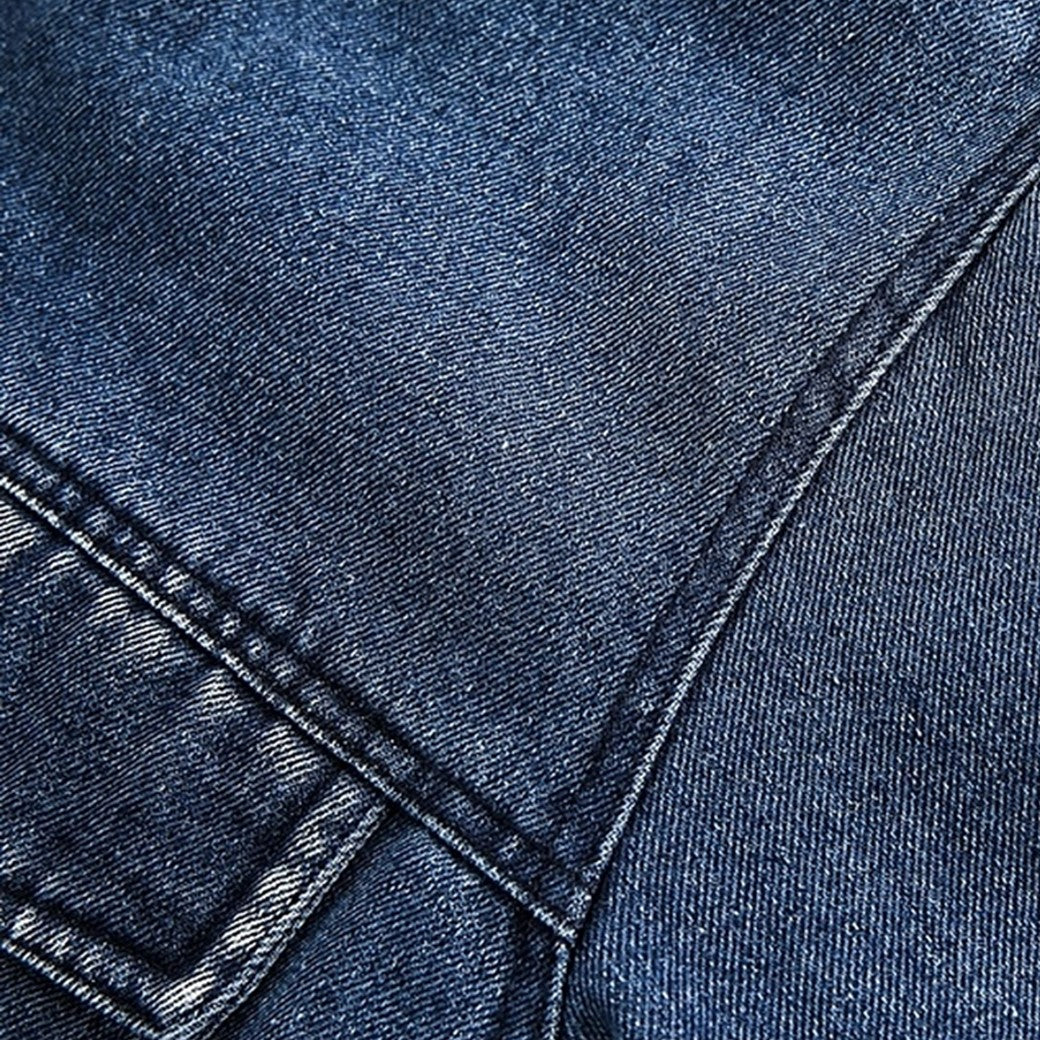 【NIHAOHAO】Double pocket design mohair point denim jacket  NH0182