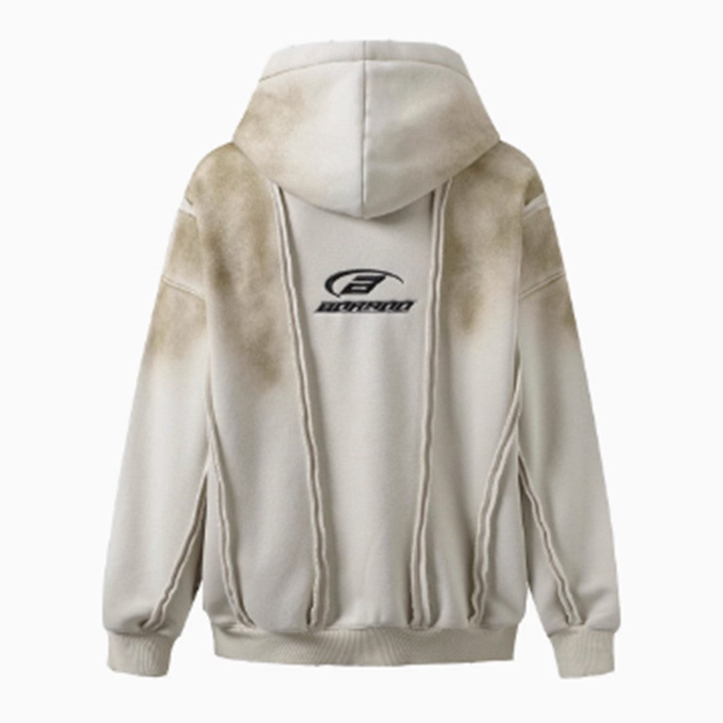 【Mz】Lovely design washed full zip hoodie  MZ0048