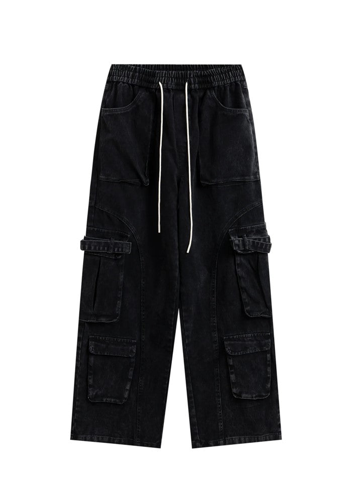 【BTSG】Basic stitch design dull color denim pants  BS0030