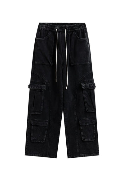 【BTSG】Basic stitch design dull color denim pants  BS0040