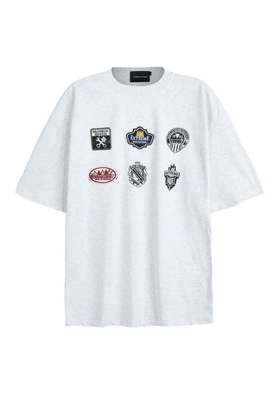 【MADEEXTREME】Multi-initial logo front design short-sleeved T-shirt  MT0001