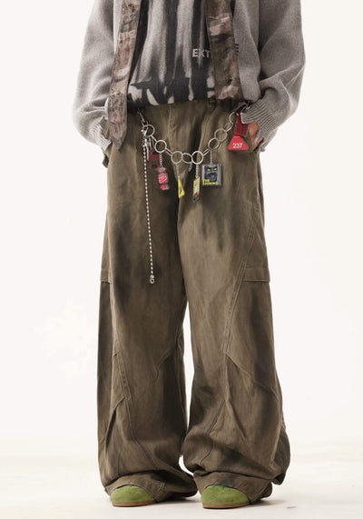 【BTSG】Vintage faded basic design wide pants  BS0044