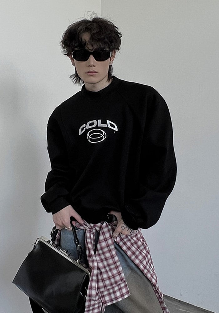 【SOULWORKER】Initial logo front design basic style sweatshirtc  SW0042