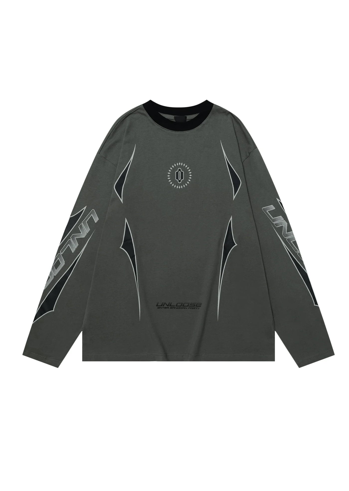 【MAXDSTR】Multi-silhouette gimmick design double color long sleeve T-shirt  MD0182