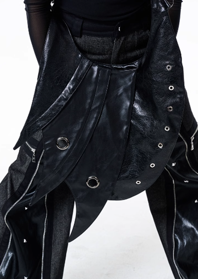 【Antiphase】Three-claw dark side design multi-shoulder leather bag  AP0003