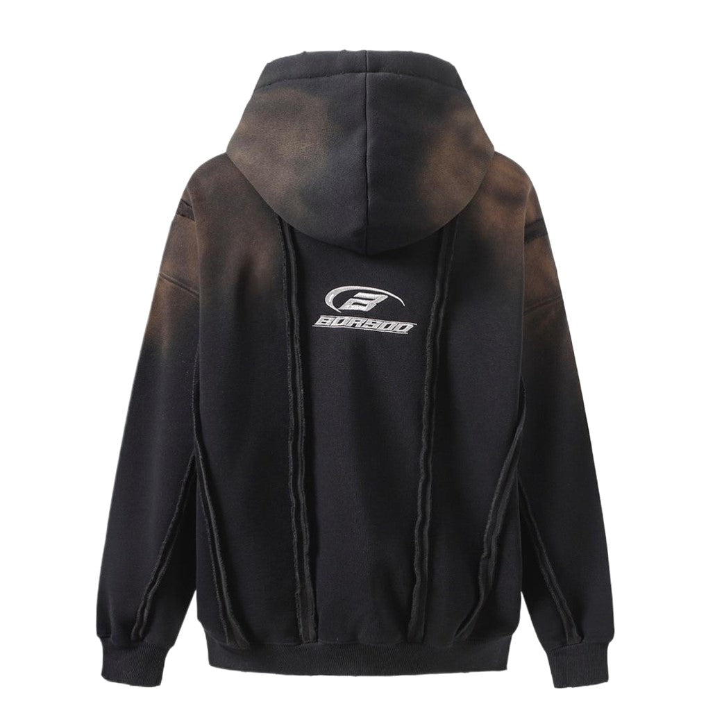 【Mz】Lovely design washed full zip hoodie  MZ0048