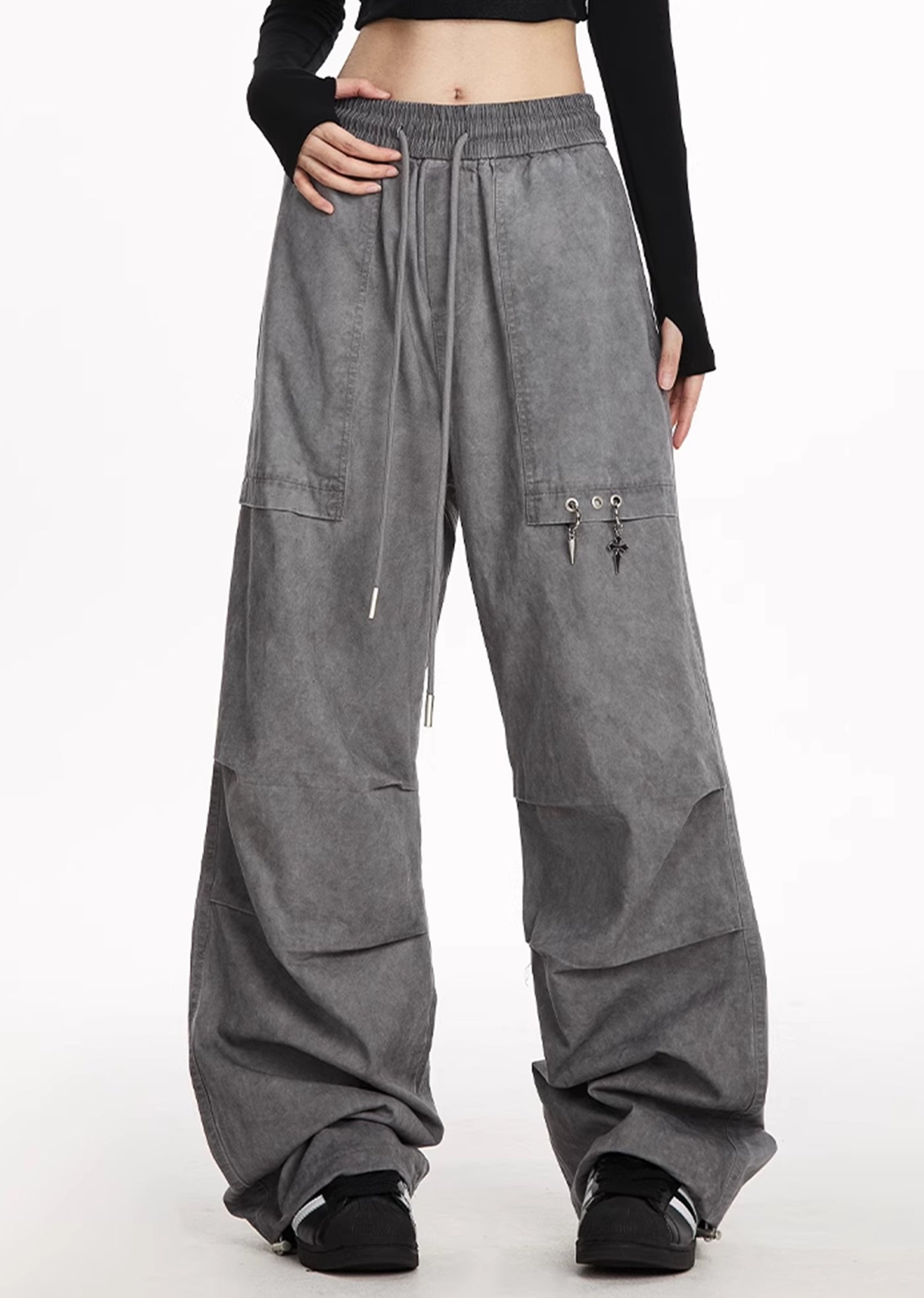 【NOONOZ】Dull basic simple wide tuck pants  NN0001