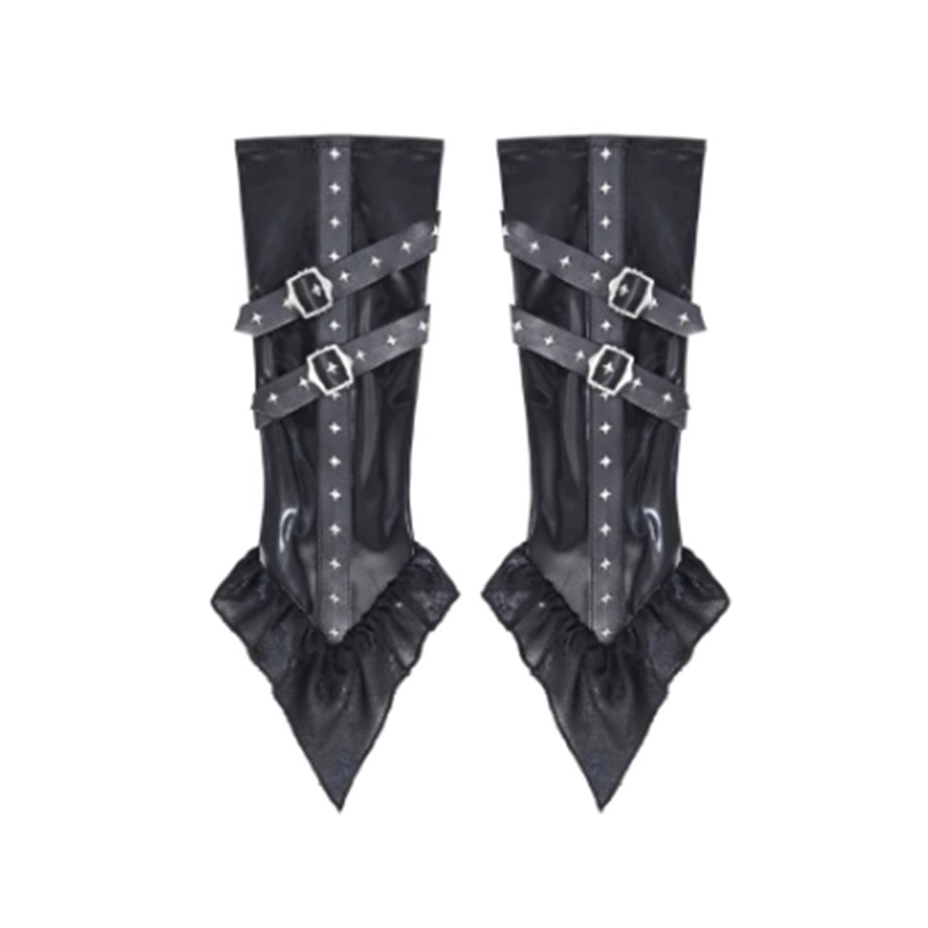 【BROKEN bone】Glossy gothic frame design fiber arm cover  BB0013