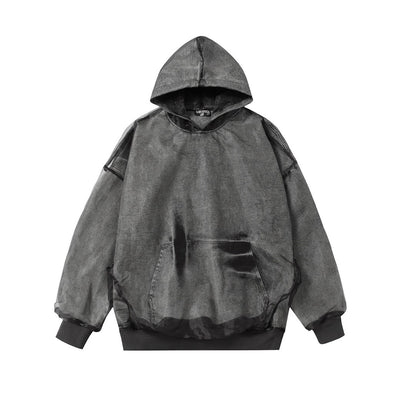 【Mz】Double layered design wide bra silhouette hoodie  MZ0050