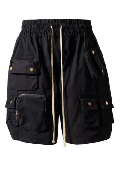 【TOKI】Multi-pocket design half-silhouette cargo pants  TK0009