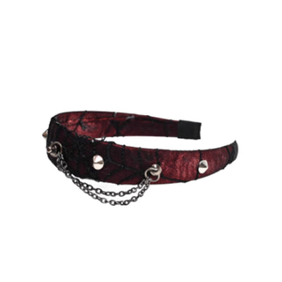 [BROKEN bone] Gothic design red coloring subculture headband BB0012