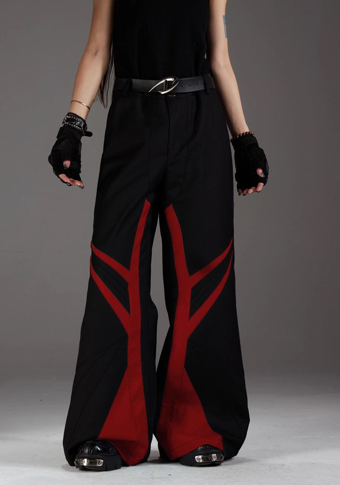 【NOMANIAI 】Cyber Line Color Gimmick Mode Slacks Pants  NA0007