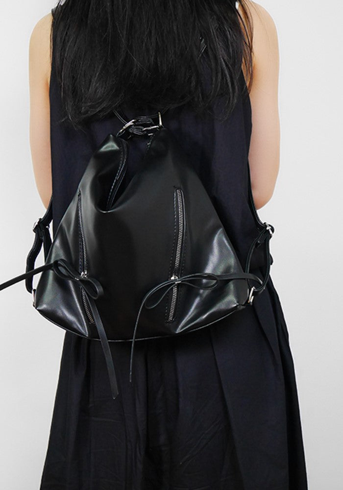 【PRT】Double Ribbon Multi Suspender Silhouette Overbag  PT0009