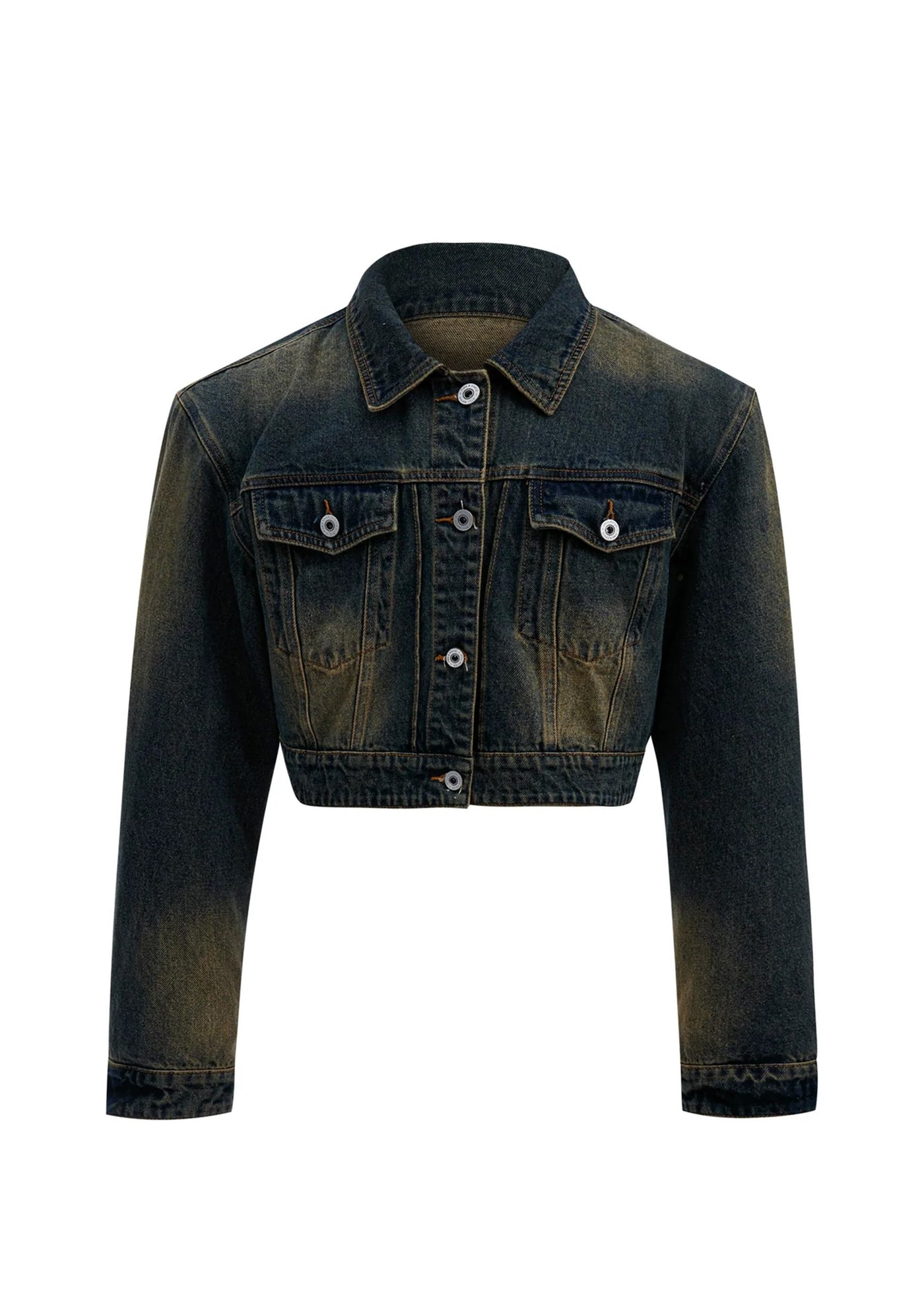 【Culture E】Blue wash vintage style denim jacket  CE0139