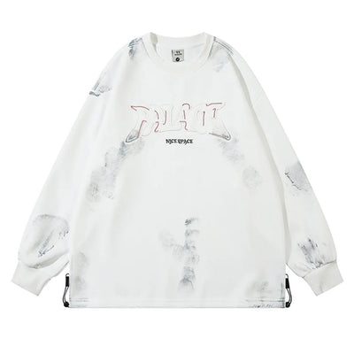 【NIHAOHAO】Crushed wash random cover design sweatshirt  NH0176