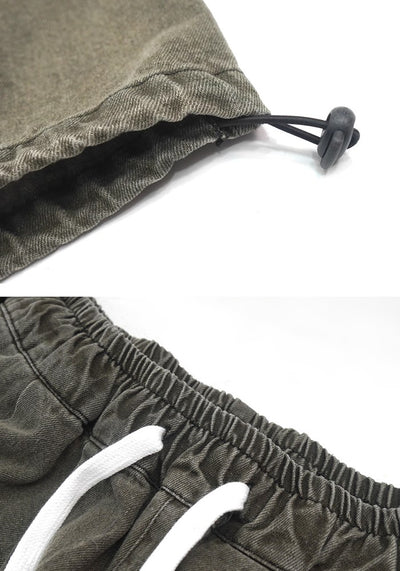 【UUCSCC】Four-point back pocket design wide over pants  US0069