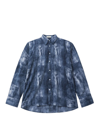 【CUIBUJU】Random dark vivid coloring wash long sleeve shirt  CB0040